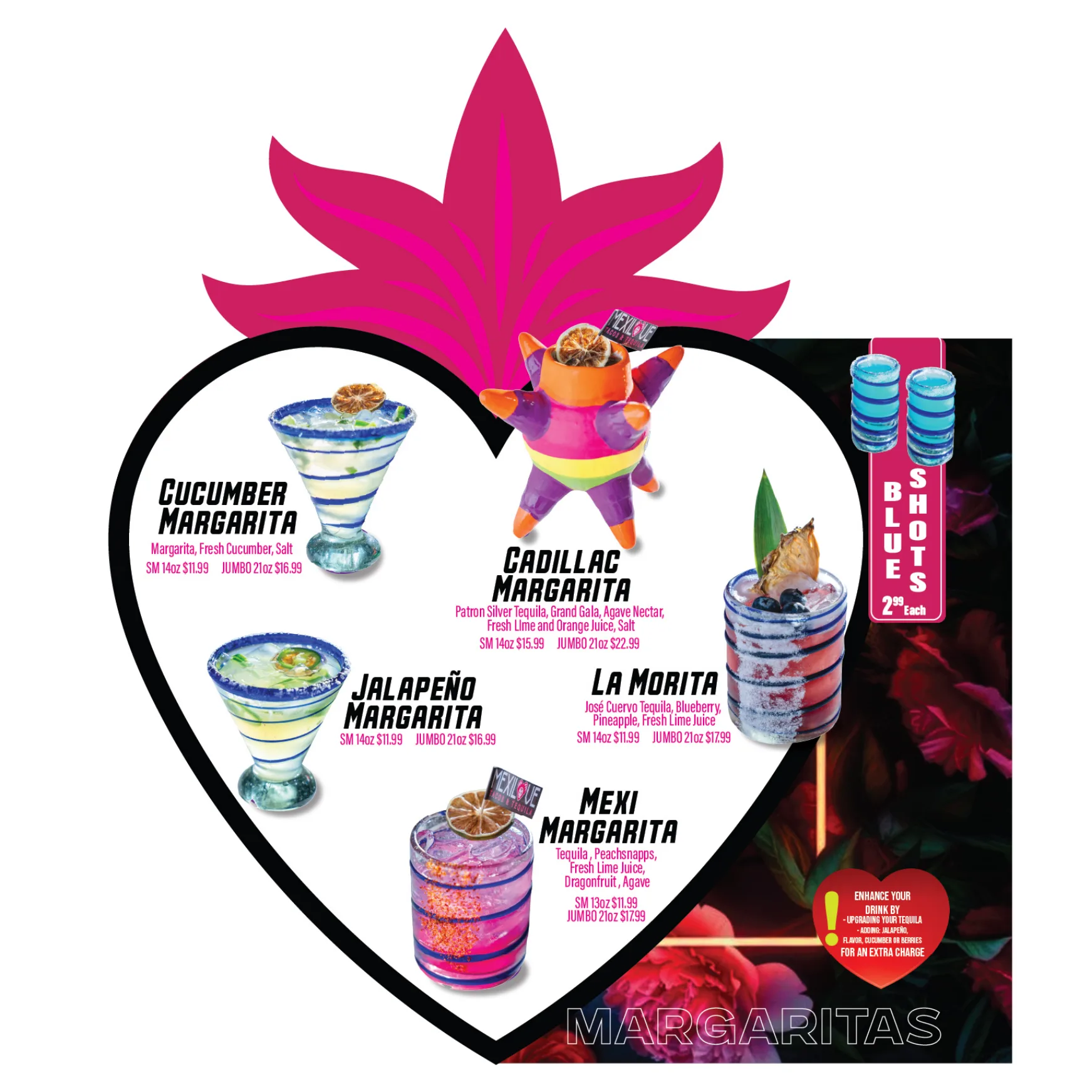 Mexilove Tacos & Tequila drink menu, page 4
