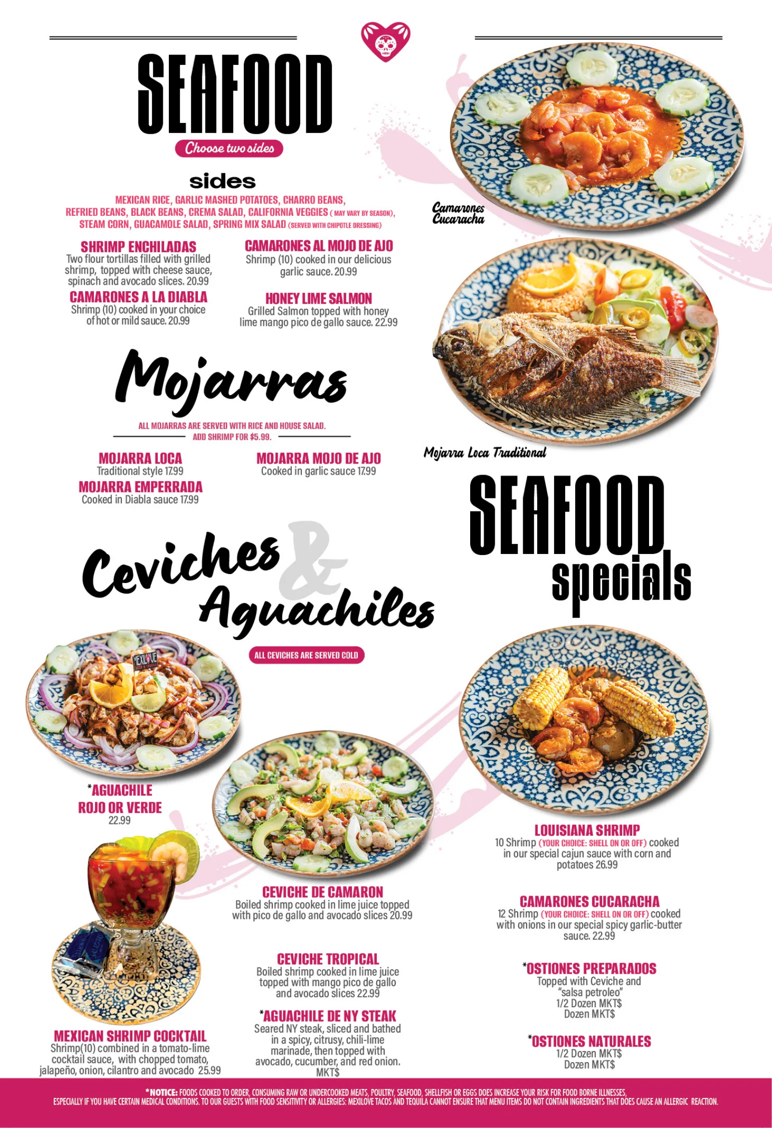 Mexilove Tacos & Tequila menu, page 8
