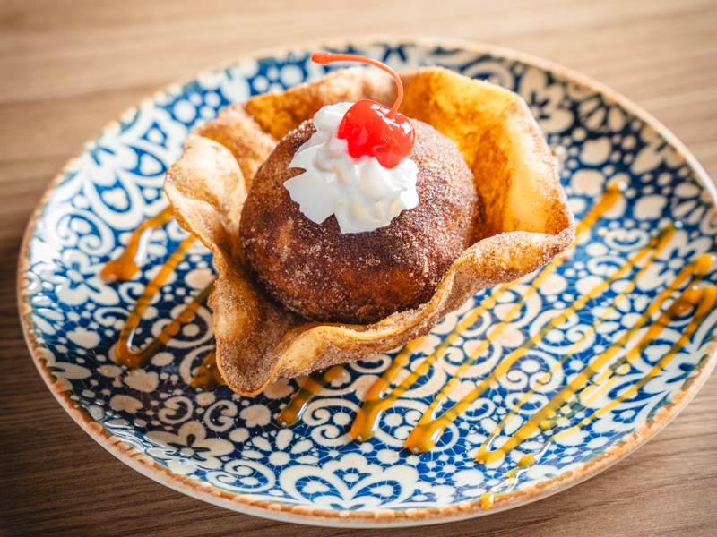 Fried ice cream at Mexilove